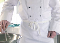 100% Bawełna Twill Double Breasted Chef Coat / Anti Pilling Profesjonalne płaszcze szefa kuchni