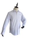 Białe / Niebieskie Męskie Koszule Biznesowe Szybkie Suche Z Odpornością na Pilling