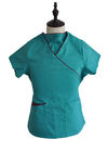 Ladies Work Medical Scrub Suit / Contrast Piping Pielęgnacja Peelingi Mundury