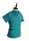 Ladies Work Medical Scrub Suit / Contrast Piping Pielęgnacja Peelingi Mundury