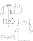 Anti Piling Professional Work Uniforms Crisp Nursing Peeling Bluzki z kołnierzem koszuli