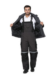 Ciepła odzież robocza zimowa z elastycznym pasem i regulowanymi szelkami